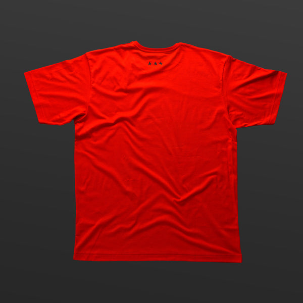 Third T-shirt red/black TITOS block logo