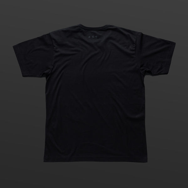 Third T-shirt black/black TITOS block logo