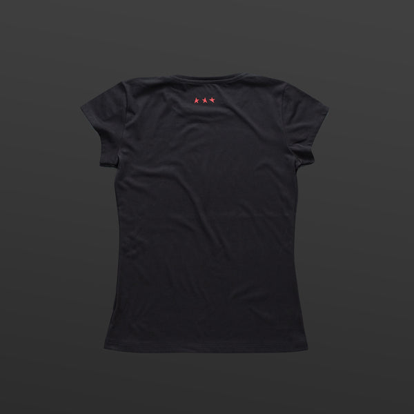 First women's T-shirt black/camo grey TITOS star