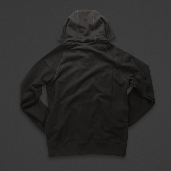 7th hoodie+zip black/black with TITOS star logo