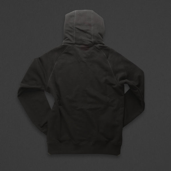 7th hoodie+zip black/white with TITOS star logo