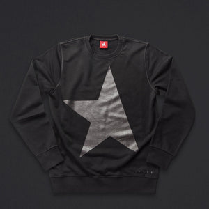 14th women's TITOS crewneck black/black large star logo front
