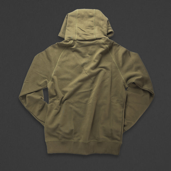 7th hoodie+zip olive/black with TITOS star logo