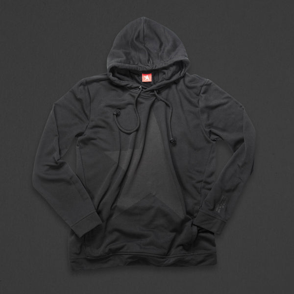 9th TITOS hoodie black/black with large star logo