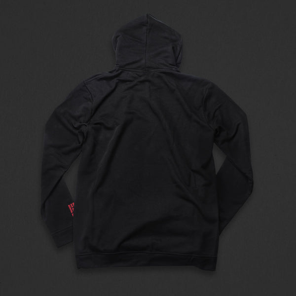 9th TITOS hoodie black/red with large star logo