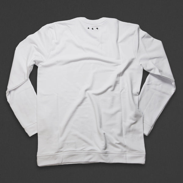 13th long sleeve TITOS T-shirt white/black 3 star logo