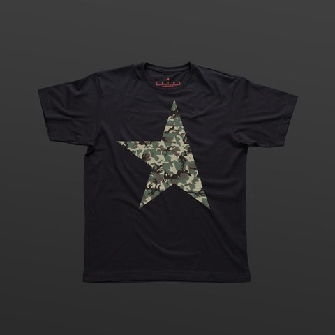 First T-shirt black/camo TITOS star logo