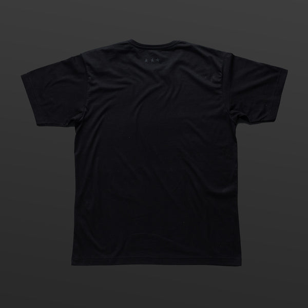 Fourth T-shirt black/black TITOS 3 star block logo