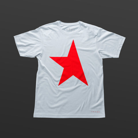First T-shirt white/red TITOS star logo