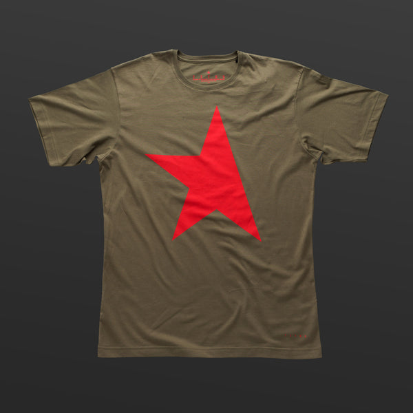 First T-shirt olive/red TITOS star logo