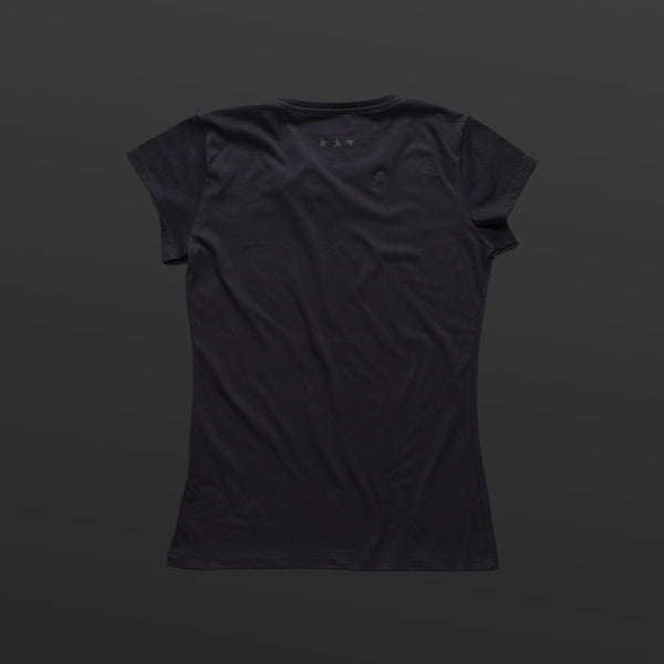 First women's T-shirt black/black TITOS star logo