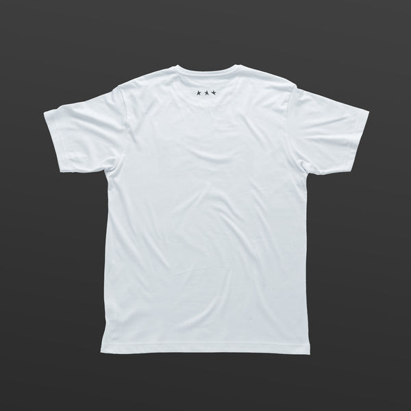 Third T-shirt white/black TITOS block logo