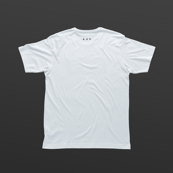Third T-shirt white/black TITOS block logo
