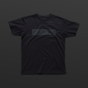 Third T-shirt black/black TITOS block logo