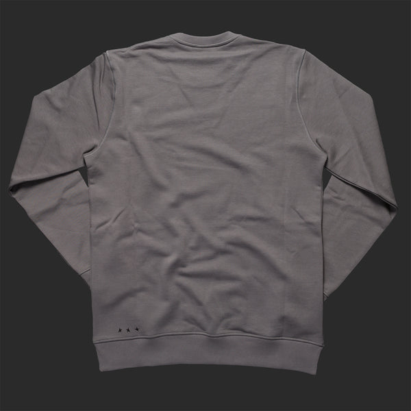 10th TITOS crewneck pwtr/blk working nation motto
