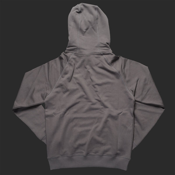 8th TITOS hoodie pewter/black with star + letters logo