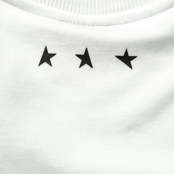 13th long sleeve TITOS T-shirt white/black 3 star logo