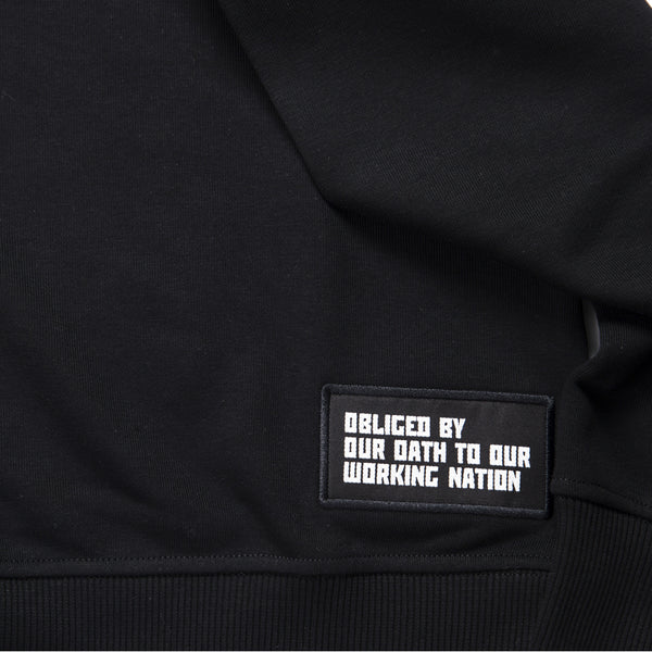 13th long sleeve TITOS T-shirt black/white 3 star logo