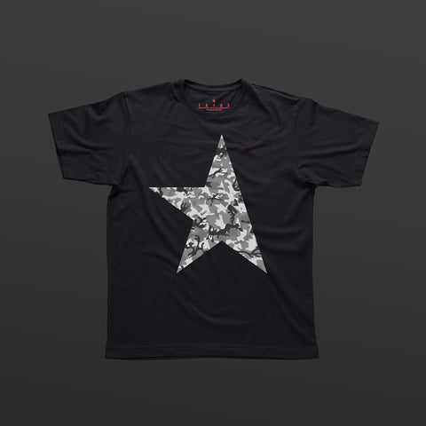 First T-shirt black/camo grey TITOS star logo