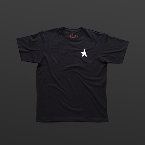 TITOS 17th t-shirt black/white small star logo