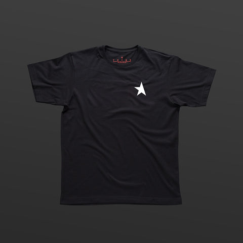 TITOS 17th t-shirt black/white small star logo