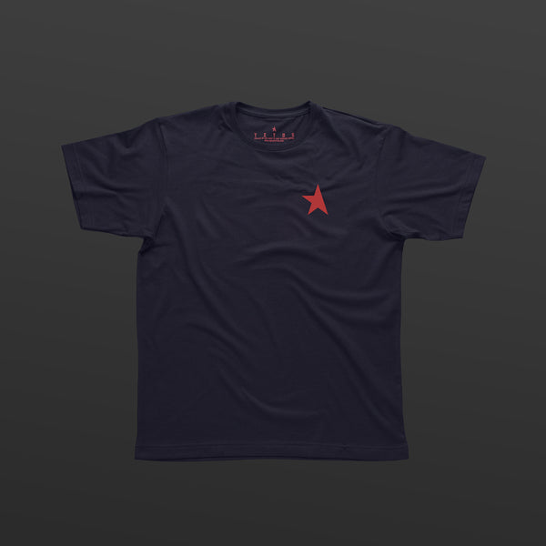 TITOS 17th t-shirt navy/red small star logo